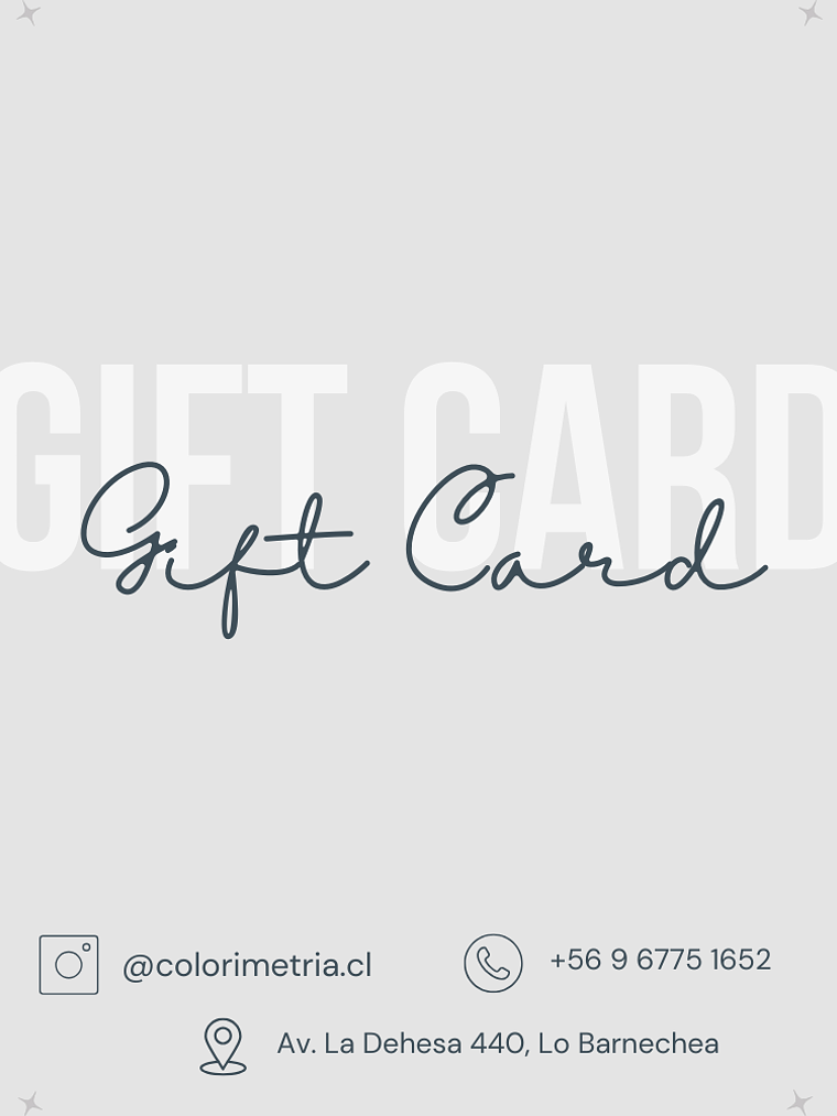 Gift Card: Test de Colorimetría + Paleta de Colores 1