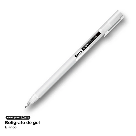 LÁPIZ GEL BLANCO ARRTX