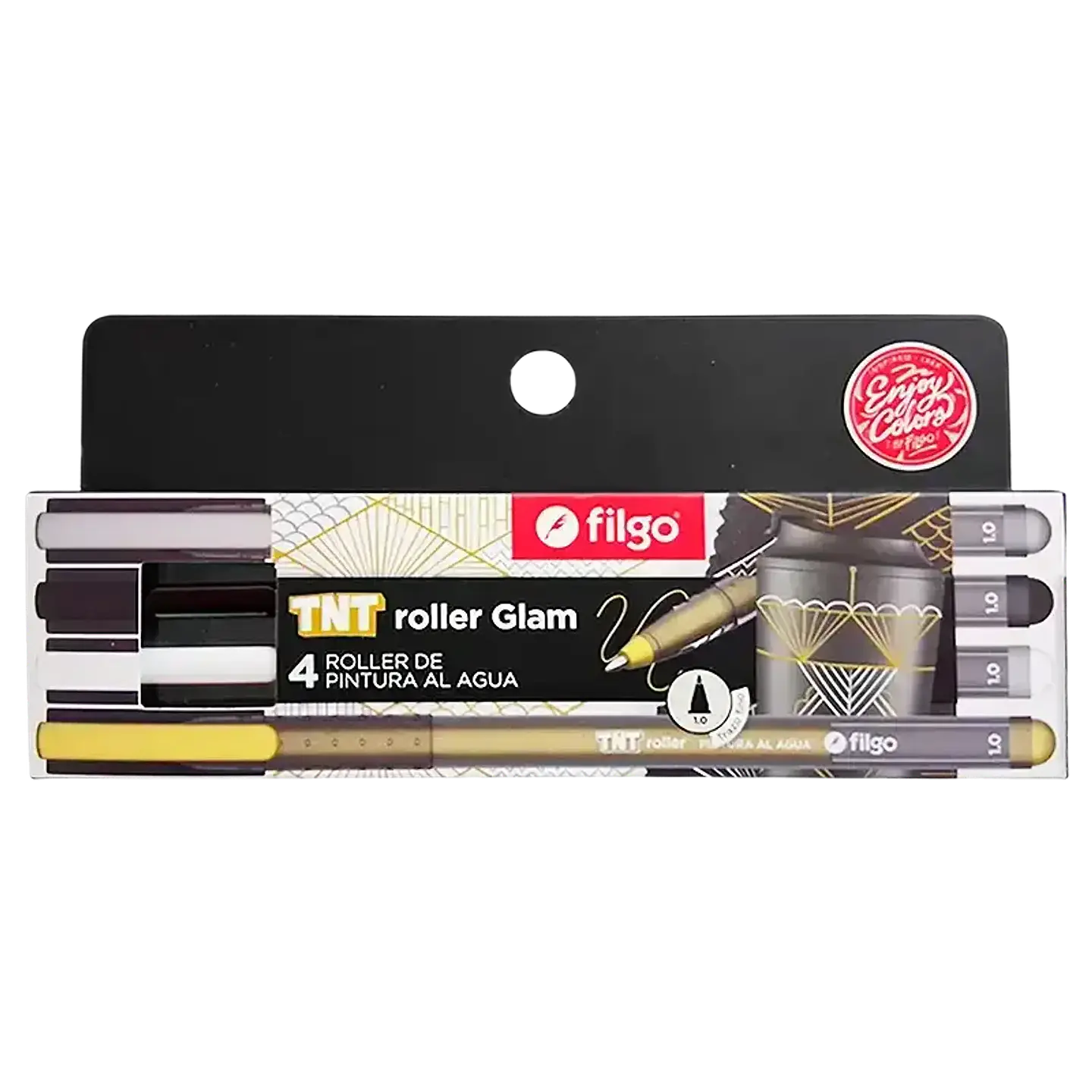 Set 4 colores GLAM - TNT roller - Filgo 1