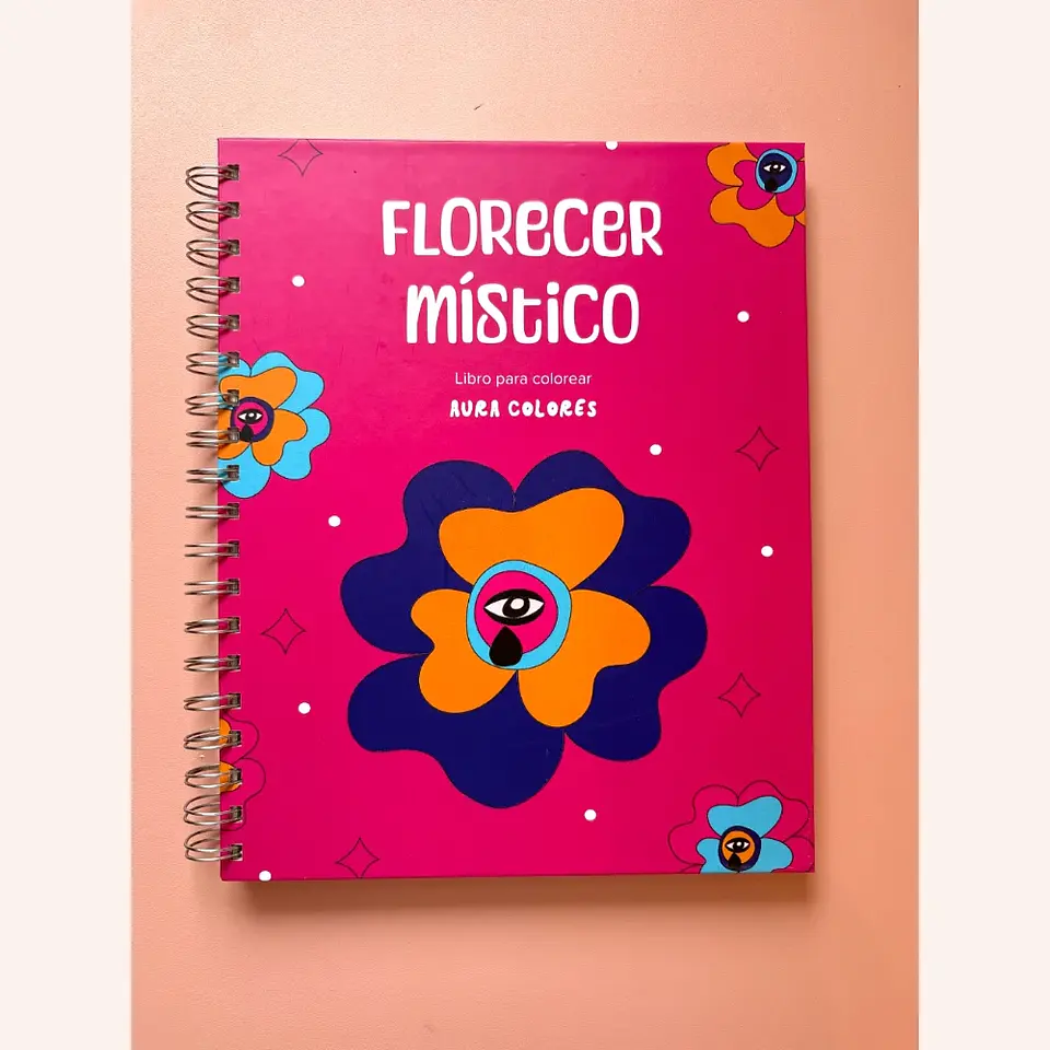 Libro para colorear Florecer Místico - Aura Colores 1