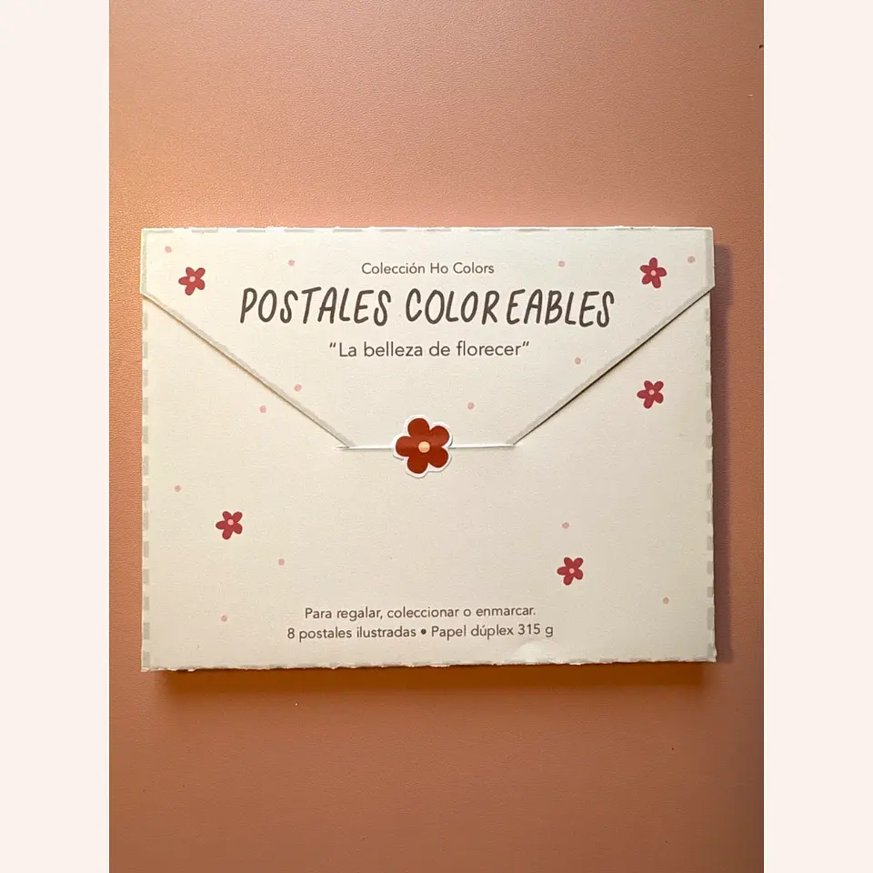 Postales coloreables - La belleza de florecer - Ho Colors 1