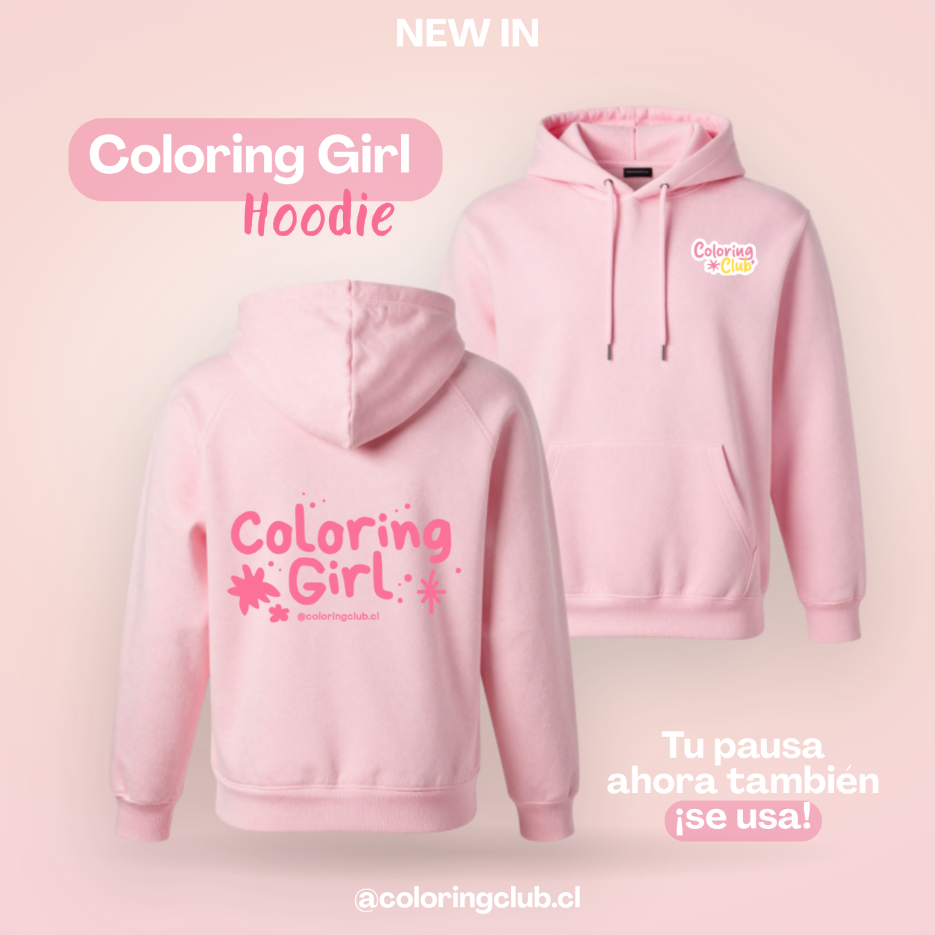 Coloring Girl Hoodie by Coloring Club
