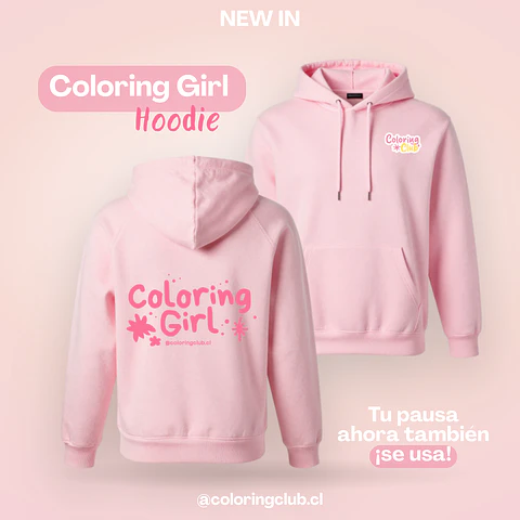 Coloring Girl Hoodie by Coloring Club