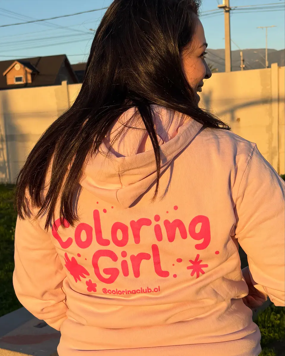 Coloring Girl Hoodie by Coloring Club 2