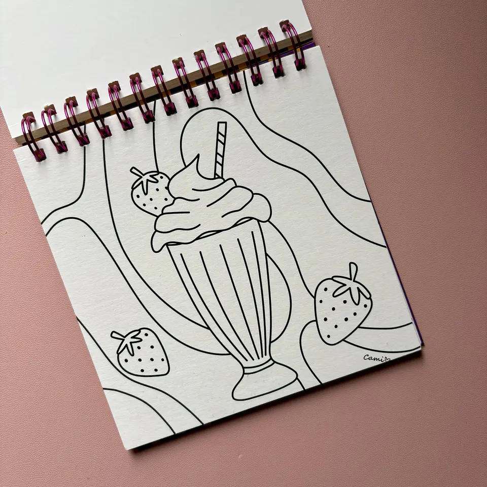 Libro para colorear FOODIE - La Purpurina 2