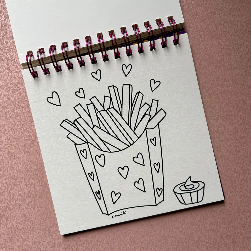 Libro para colorear FOODIE - La Purpurina 3