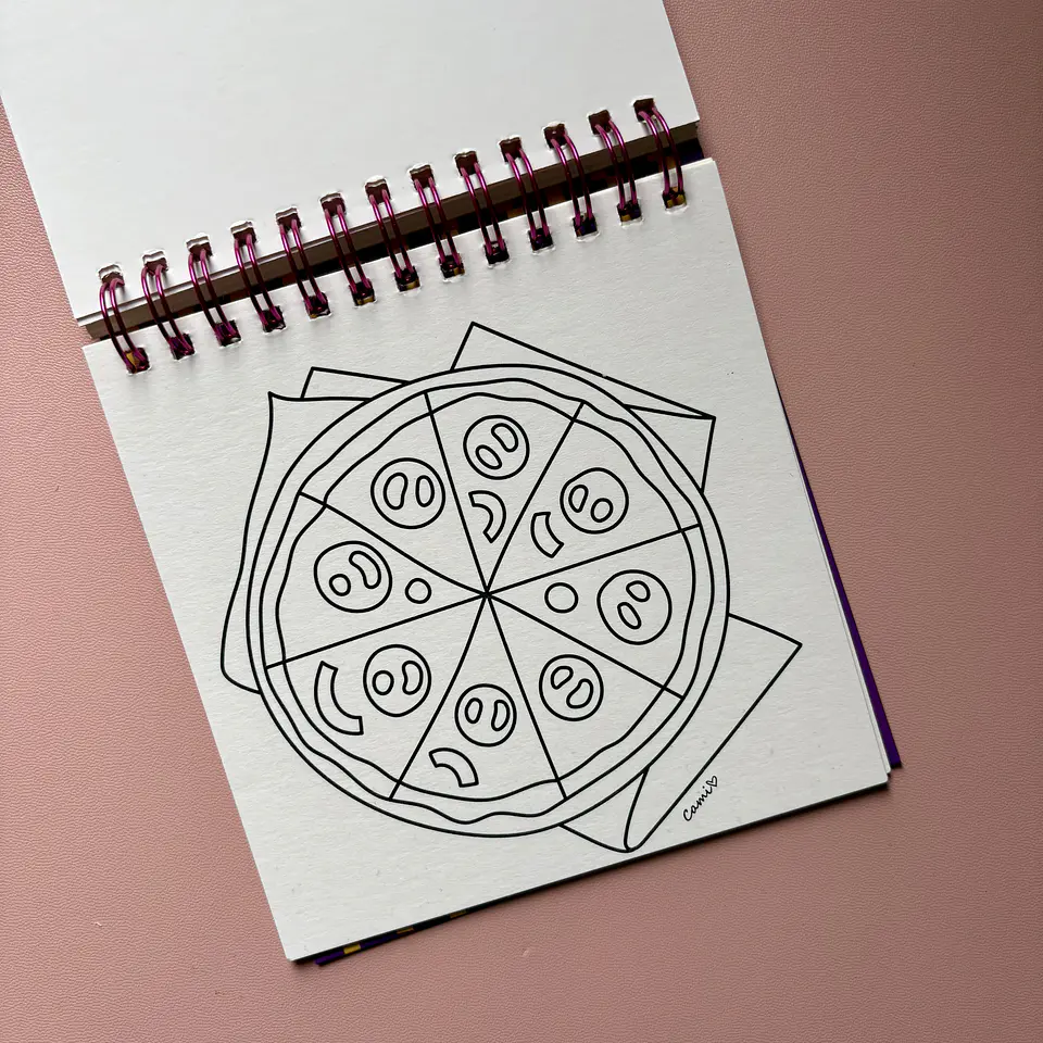 Libro para colorear FOODIE - La Purpurina 4