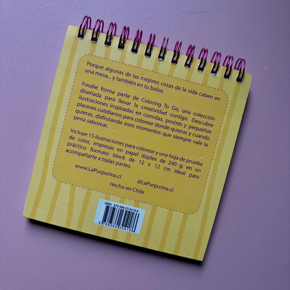 Libro para colorear FOODIE - La Purpurina 5