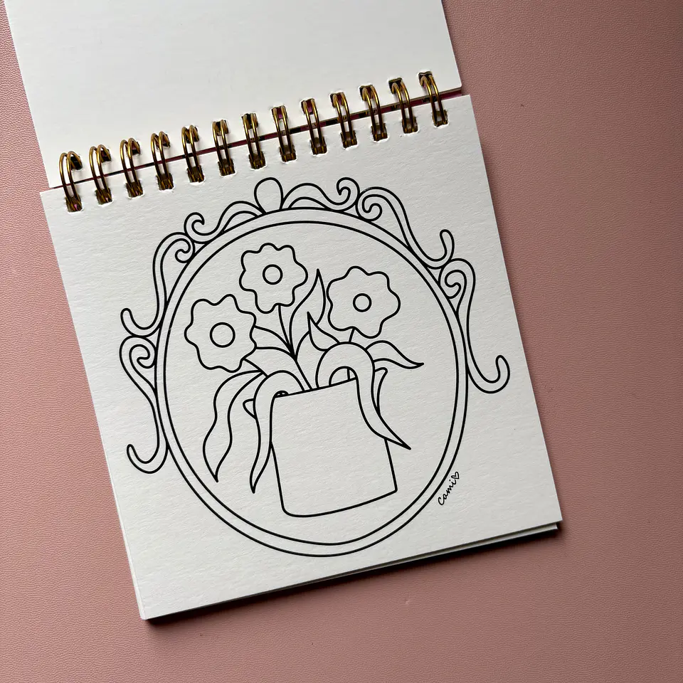 Pack Foodie + Botanic - Coloring to go - La Purpurina 6