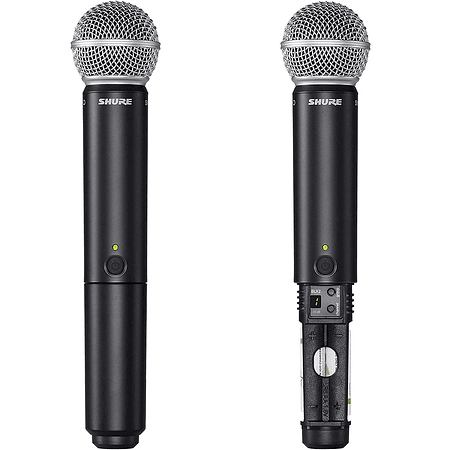 Microfono inalambrico de mano doble Shure 
BLX288/SM58-J10