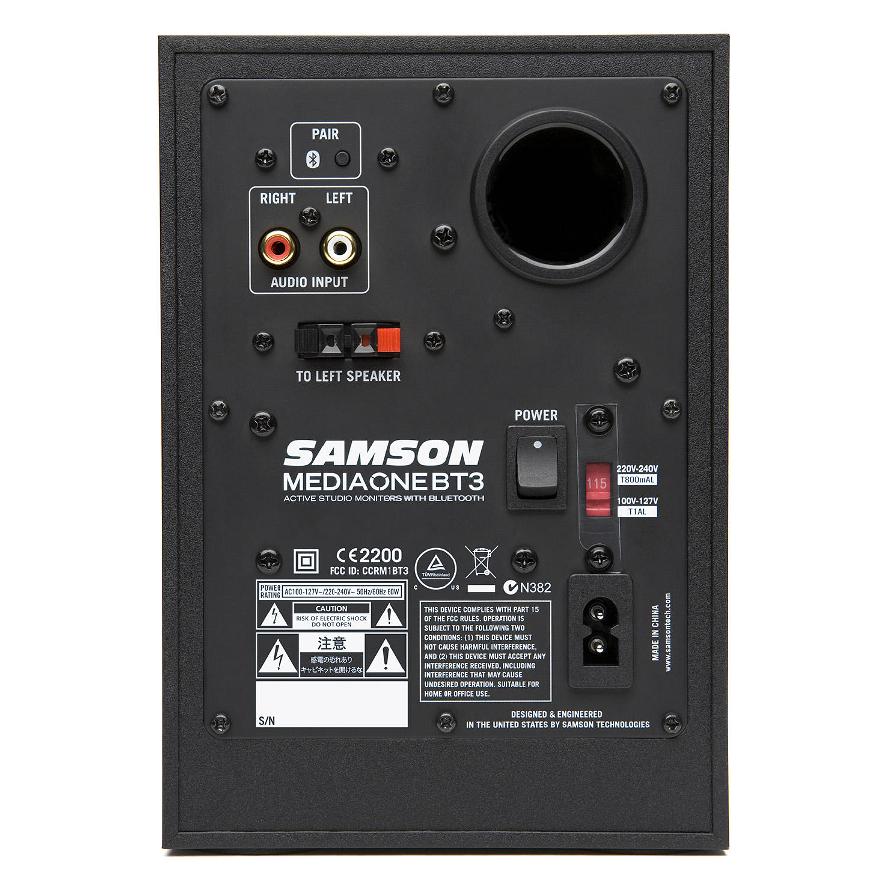 Monitor activo Samson MEDIAONE BT3 (Par) - Bluetooth