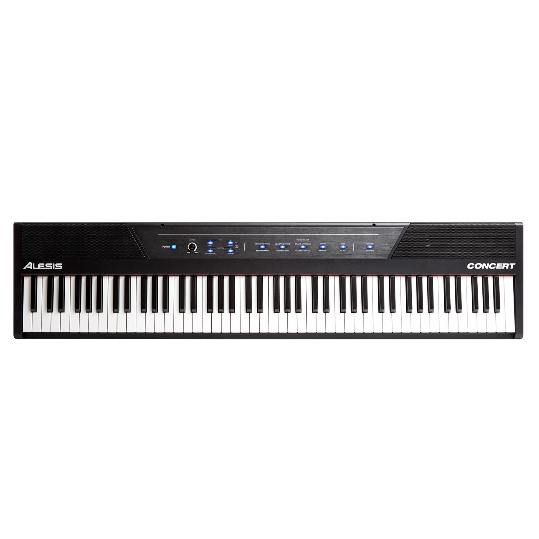 Nuevo Alesis Concert piano digital con 88 botones semipesados en tamaño estándar 