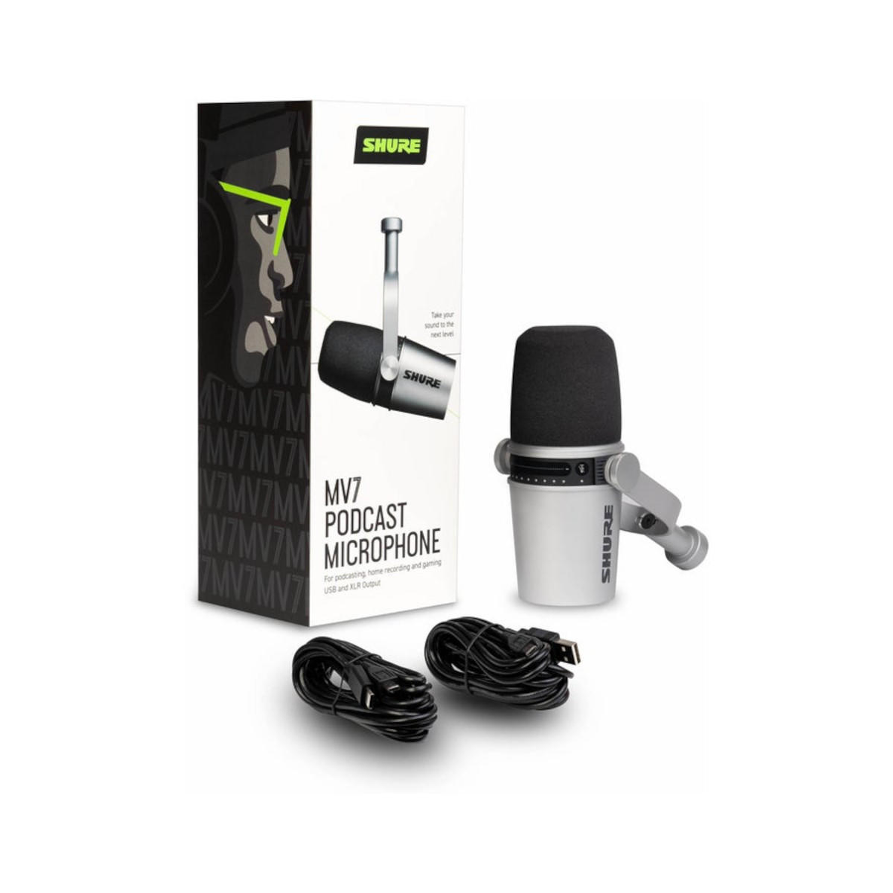Microfono Condensador XLR-USB Shure MOTIV MV7-S