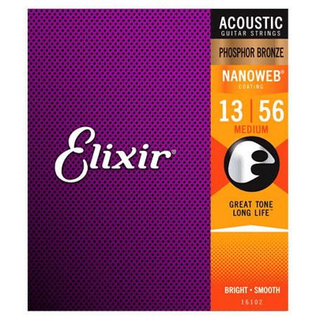 Cuerdas para guitarra acustica Elixir 16102