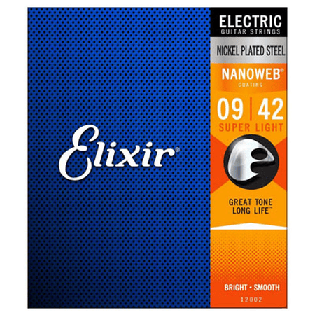 Cuerdas para guitarra electrica Elixir 12002