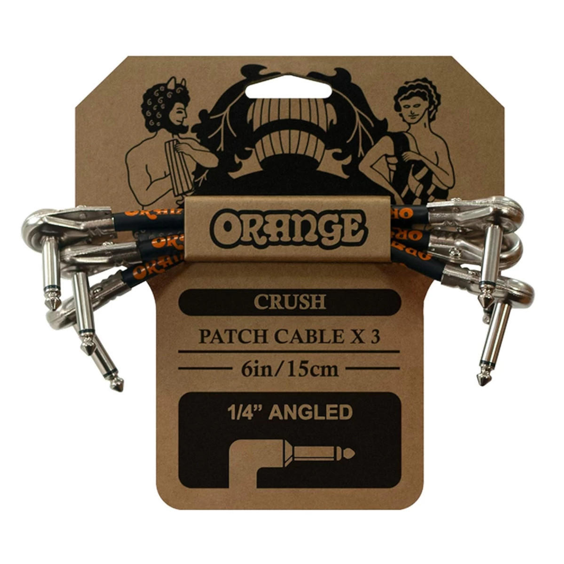 Pack de 3 cables para pedal Orange Crush