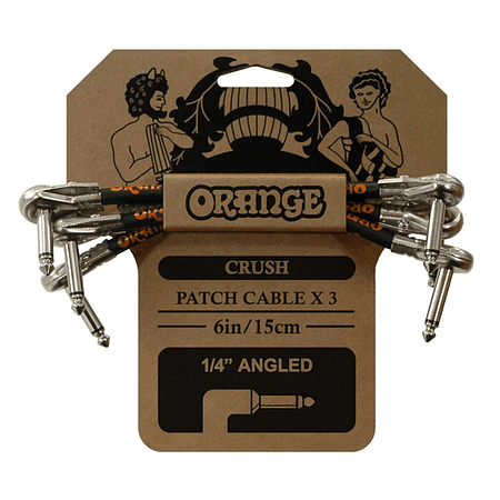 Pack de 3 cables para pedal Orange Crush