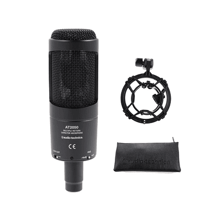 Microfono Condensador XLR Audiotechnica AT2050 BK