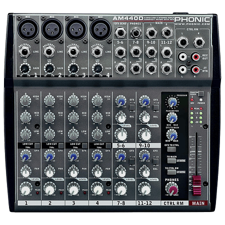 Mixer Analogo con efecto Phonic AM 440D