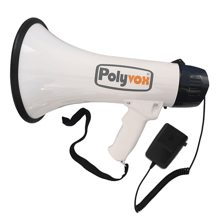 Megafono Portatil de 20W Polyvox PYV-110A Blanco