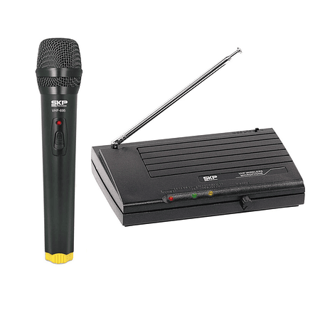 Sistema Microfono Inalambrico de Mano SKP VHF-695