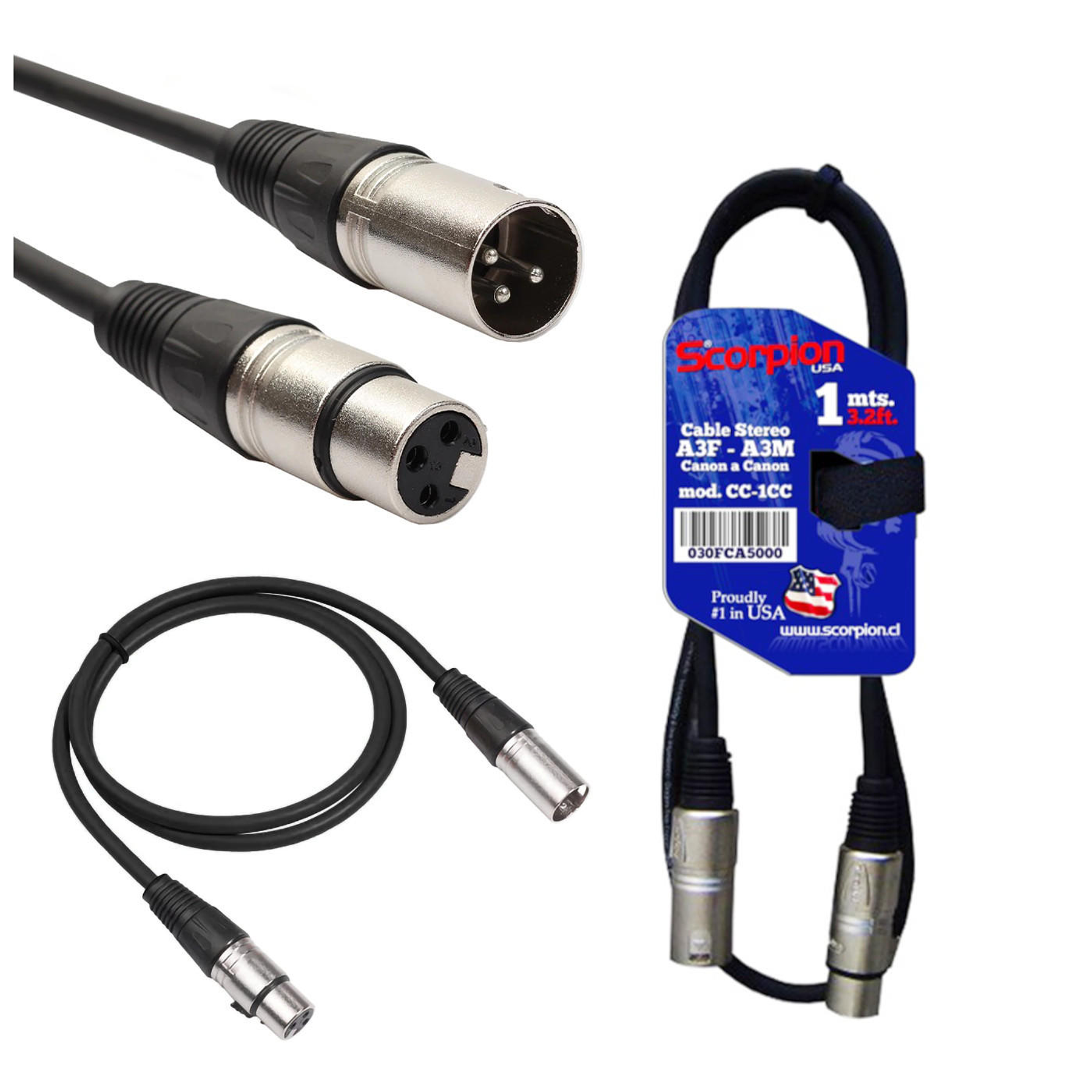 Cable XLR 1 metro Scorpion CC-1CC