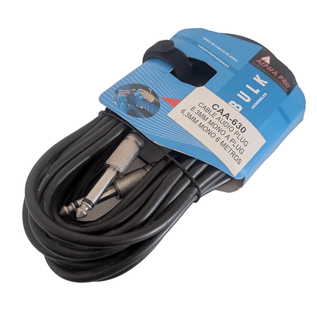 Cable Plug Audio/Instrumento 6mt Alpha Pro BULK CAA-630