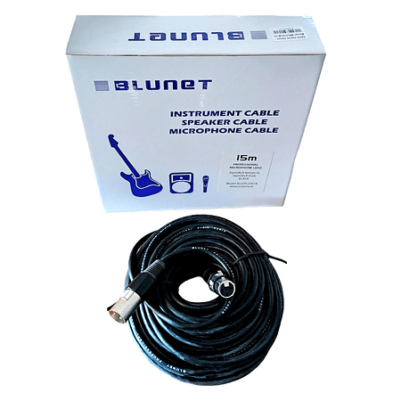 Cable Microfono XLR 15 metros Blunet DLP5001B