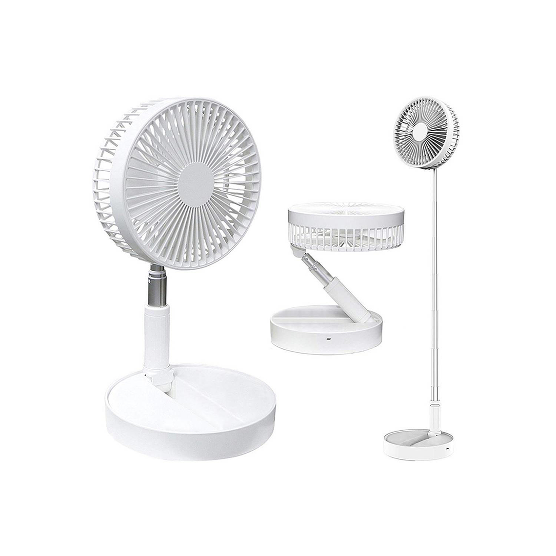 Ventilador Portatil USB de 8'' Amazing Tornado Blanco 1
