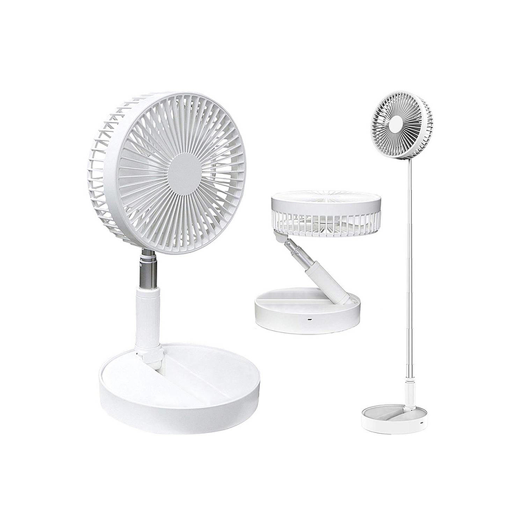 Ventilador Portatil USB de 8'' Amazing Tornado Blanco 1