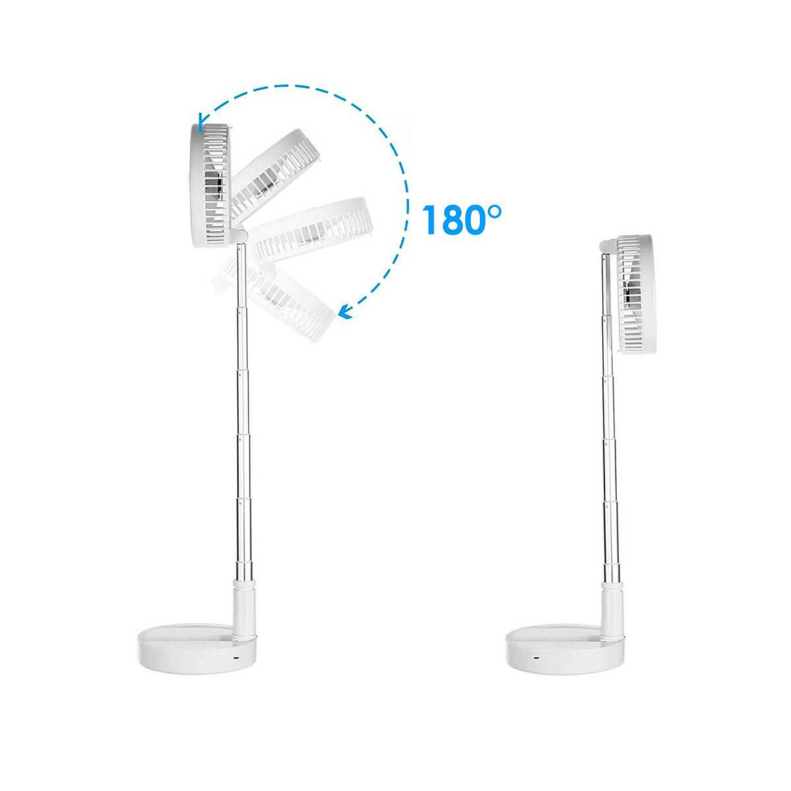 Ventilador Portatil USB de 8'' Amazing Tornado Blanco 3