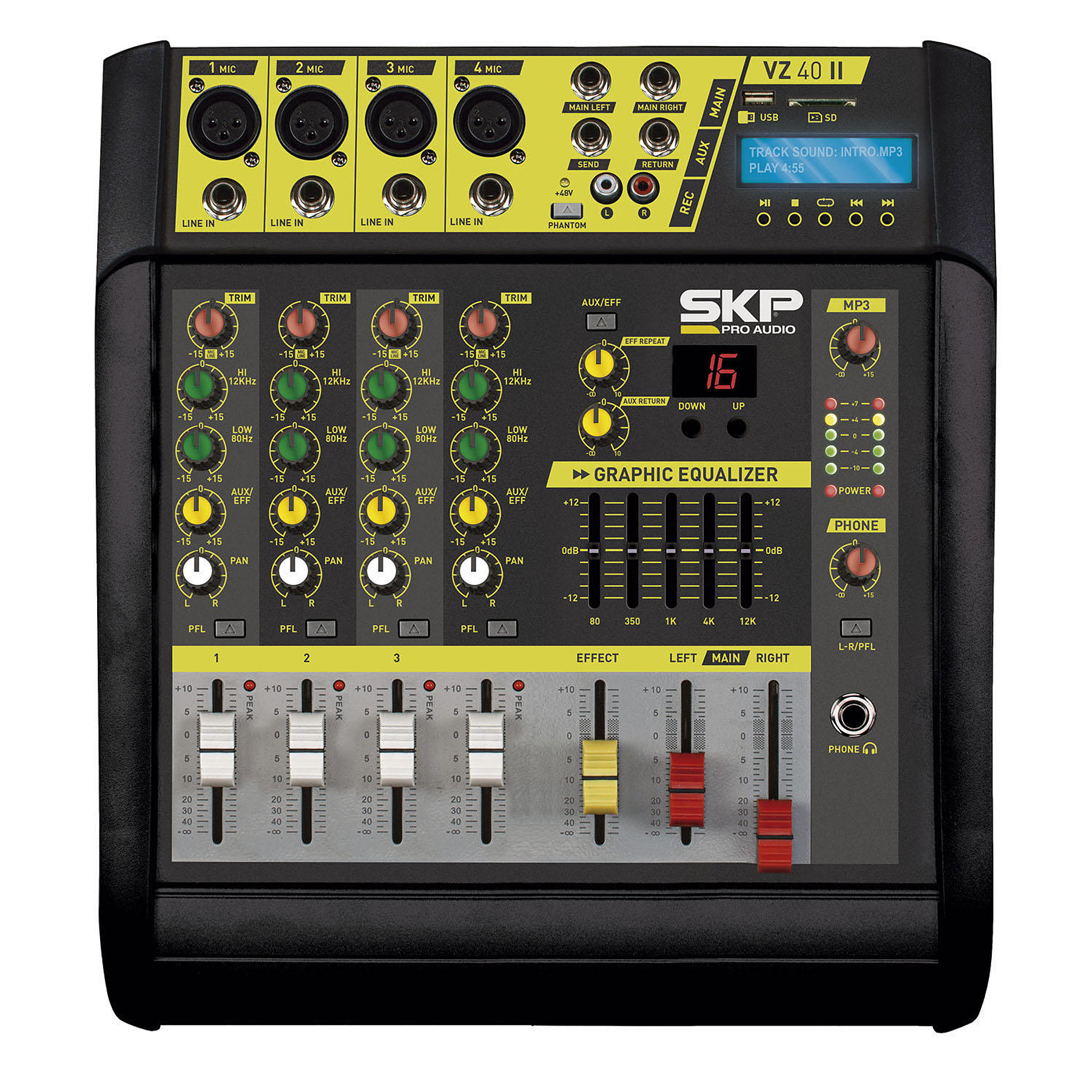 Mixer Amplificado SKP VZ-40 II