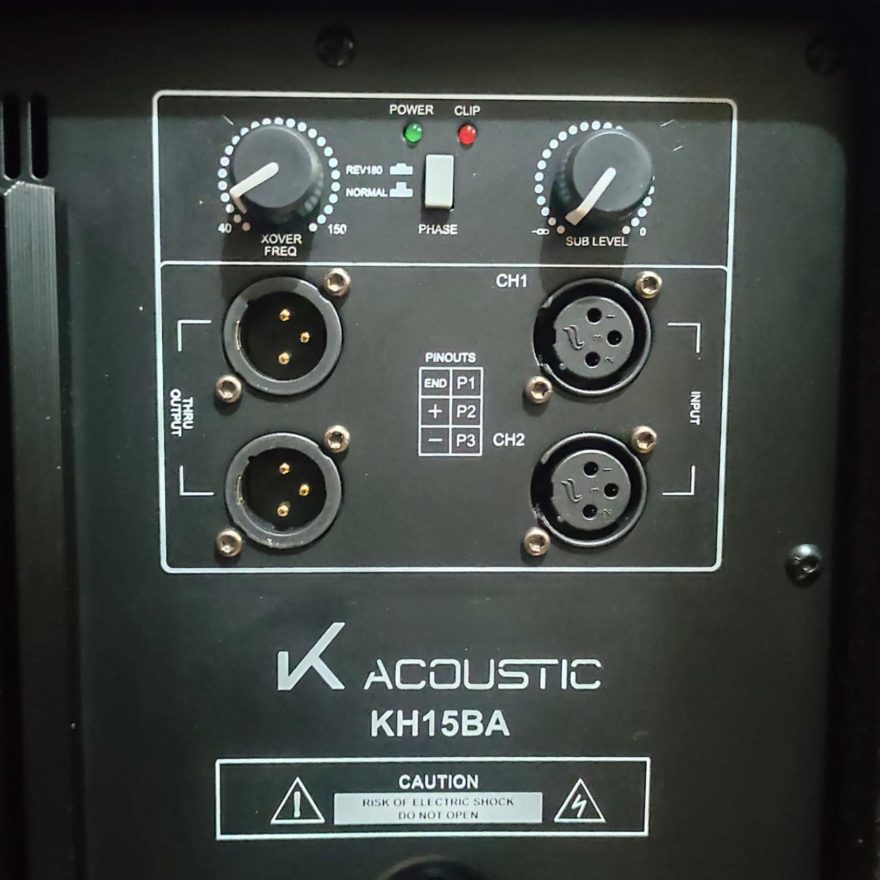 Sub Bajo Activo 15 Pulgadas K-Acoustic KH15BA