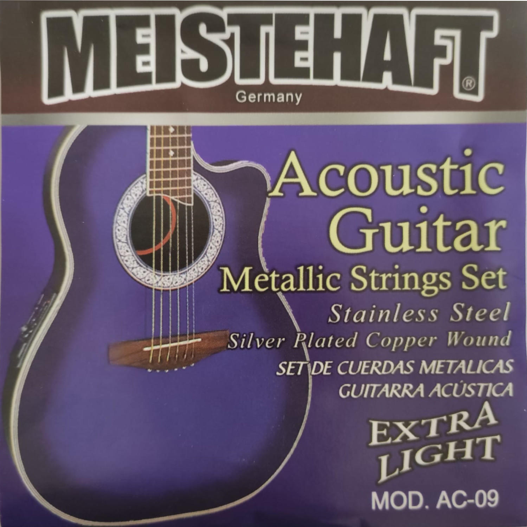 Cuerdas metalicas para guitarra acustica Meistehaft AC-09