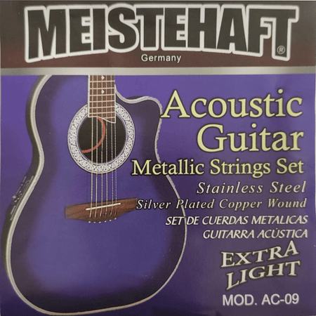 Cuerdas metalicas para guitarra acustica Meistehaft AC-09