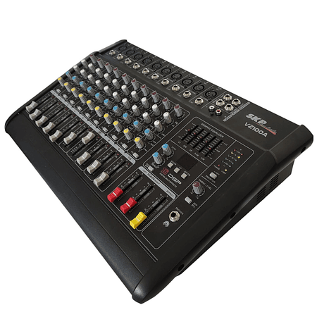 Mixer Amplificado 10 canales SKP VZ-100A Negro