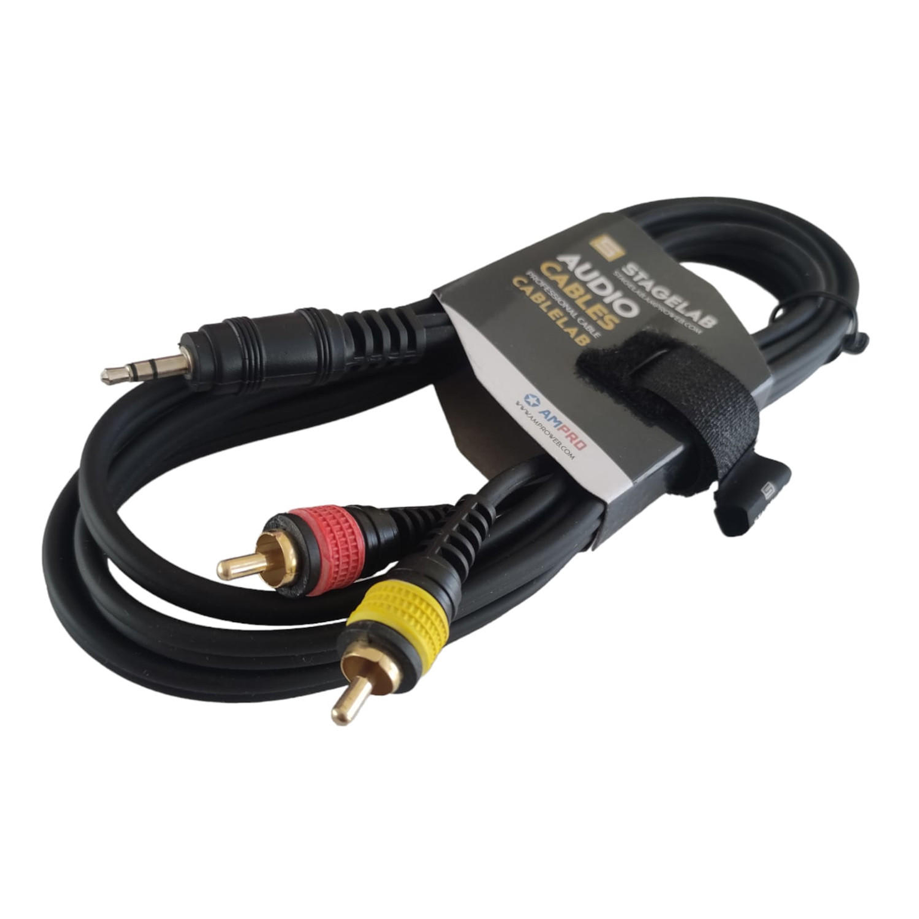 Cable 2 RCA a Miniplug 2 mts Stagelab CLM-MPRCA2