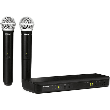 Microfono inalambrico de mano doble Shure BLX288/PG58-M15