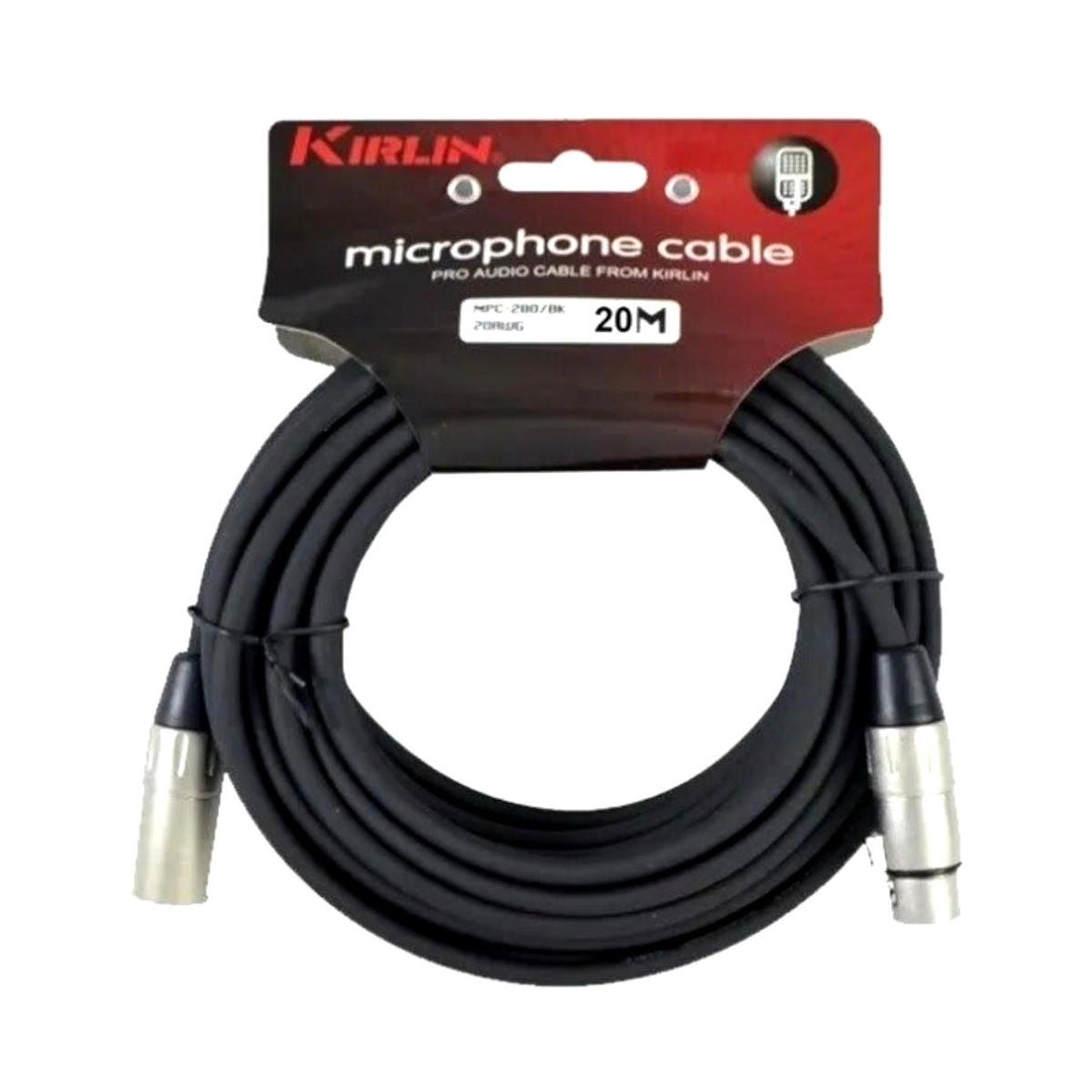Cable Microfono XLR 20 mts Kirlin MPC-280-20