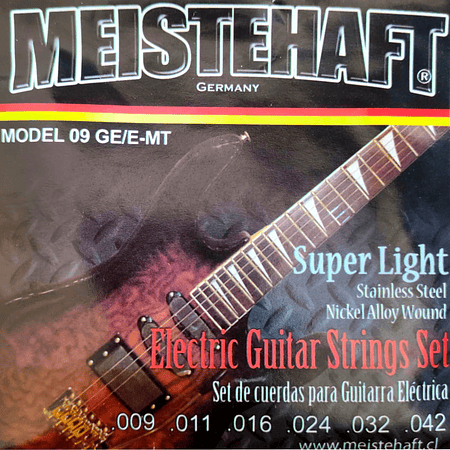 Cuerdas para guitarra electrica Meistehaft 09 GE/E-MT