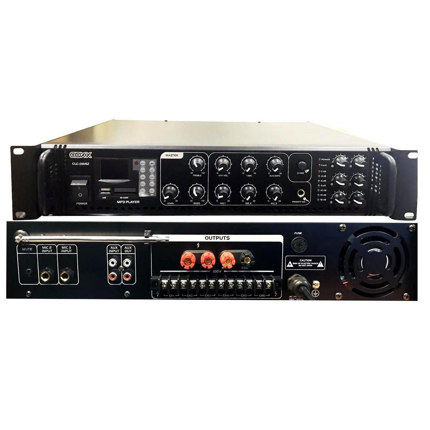 Amplificador Ambiental 250W Coxx CLC-250-6Z