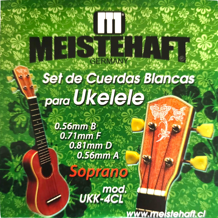 Set de Cuerdas para Ukelele Soprano Meistehaft UKK-4CL 1