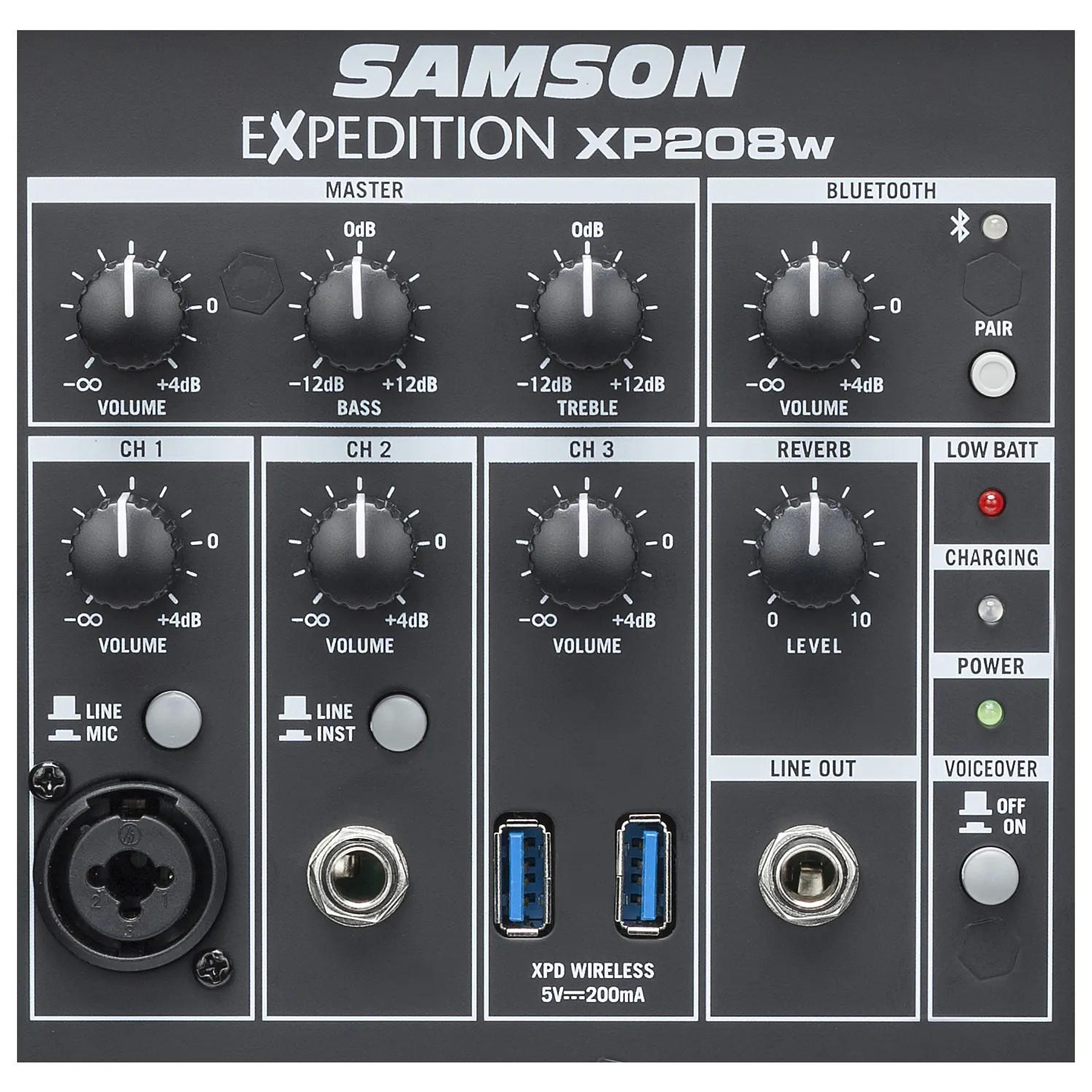 Caja Activa Portatil Bluetooth Samson Expedition XP208W