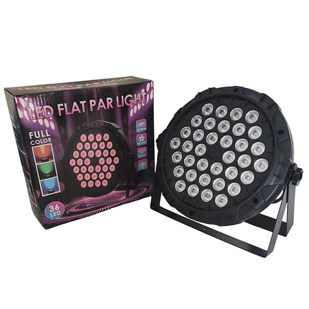 Foco Par 36 LEDs RGB Fidek 139215