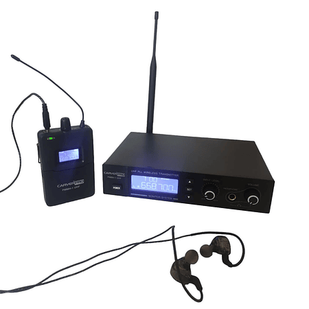 Sistema de Monitoreo Inalambrico In-ear CarverPro PMMH-1