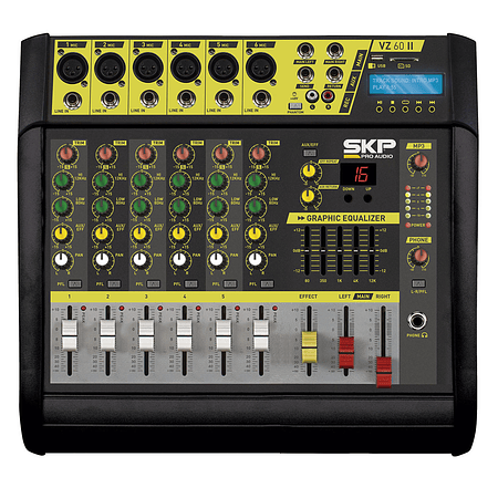 Mixer Amplificado SKP VZ-60 II