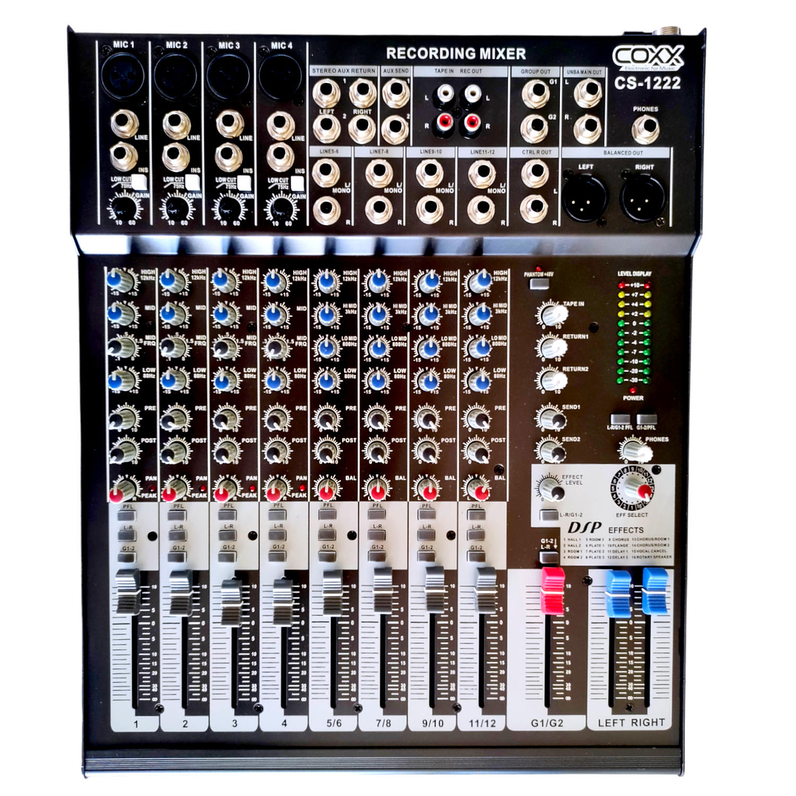 Mixer Analogo 12 canales COXX CS-1222 1