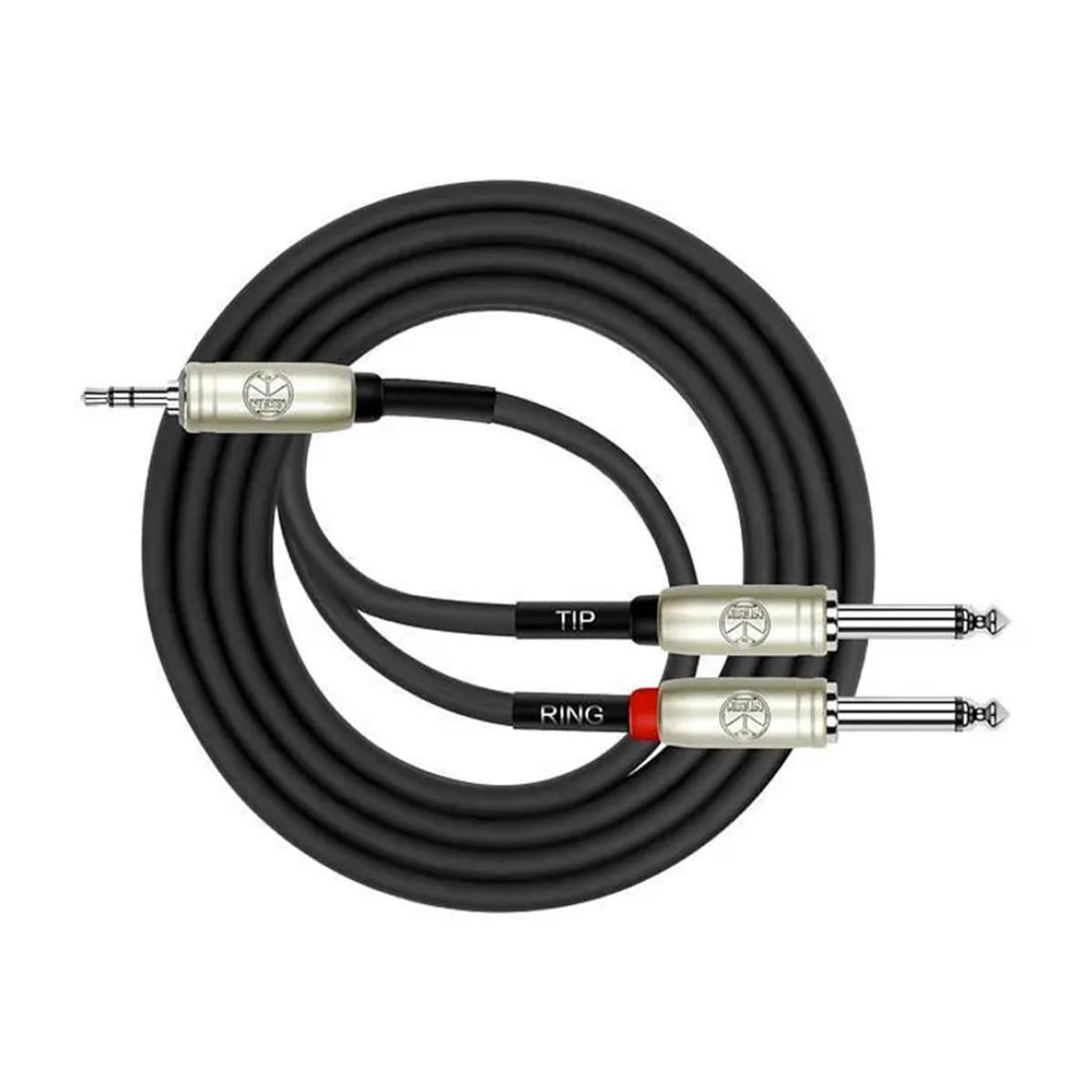 Cable de Audio 3,5mm a 2x6,3mm Kirlin Y-362PRL/BK 3M