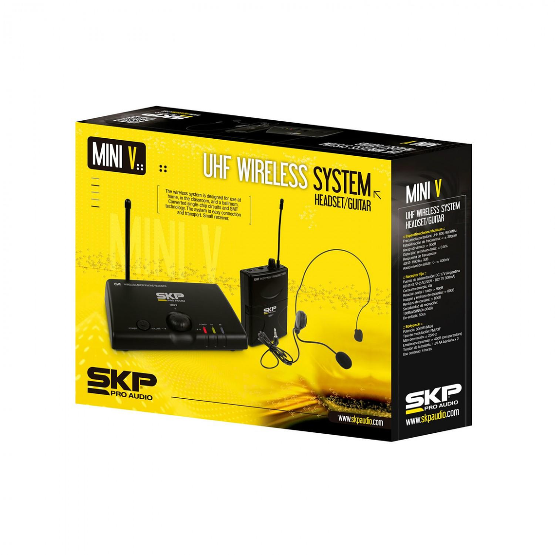 Sistema UHF Inalambrico de Cintillo SKP MINI V 2