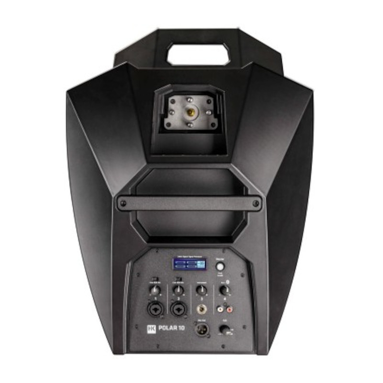 Sistema Columna Activa HK Audio POLAR 10 + micrófono Shure SV100 3